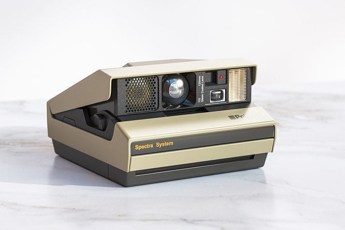 an old polaroid camera 3d model max fbx c4d