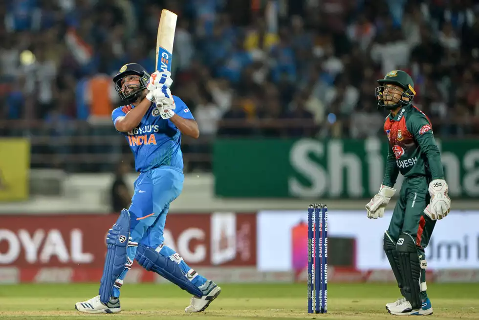 rohit sharma marked his 100th